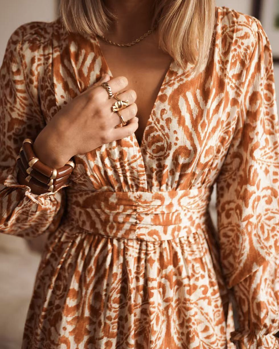 robe femme imprimé cachemire Aveline