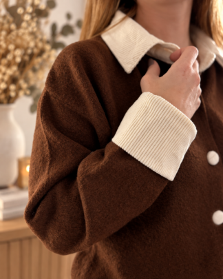 gilet Soline femme chocolat