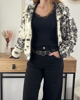 veste femme hiver NOLA oversize moumoute