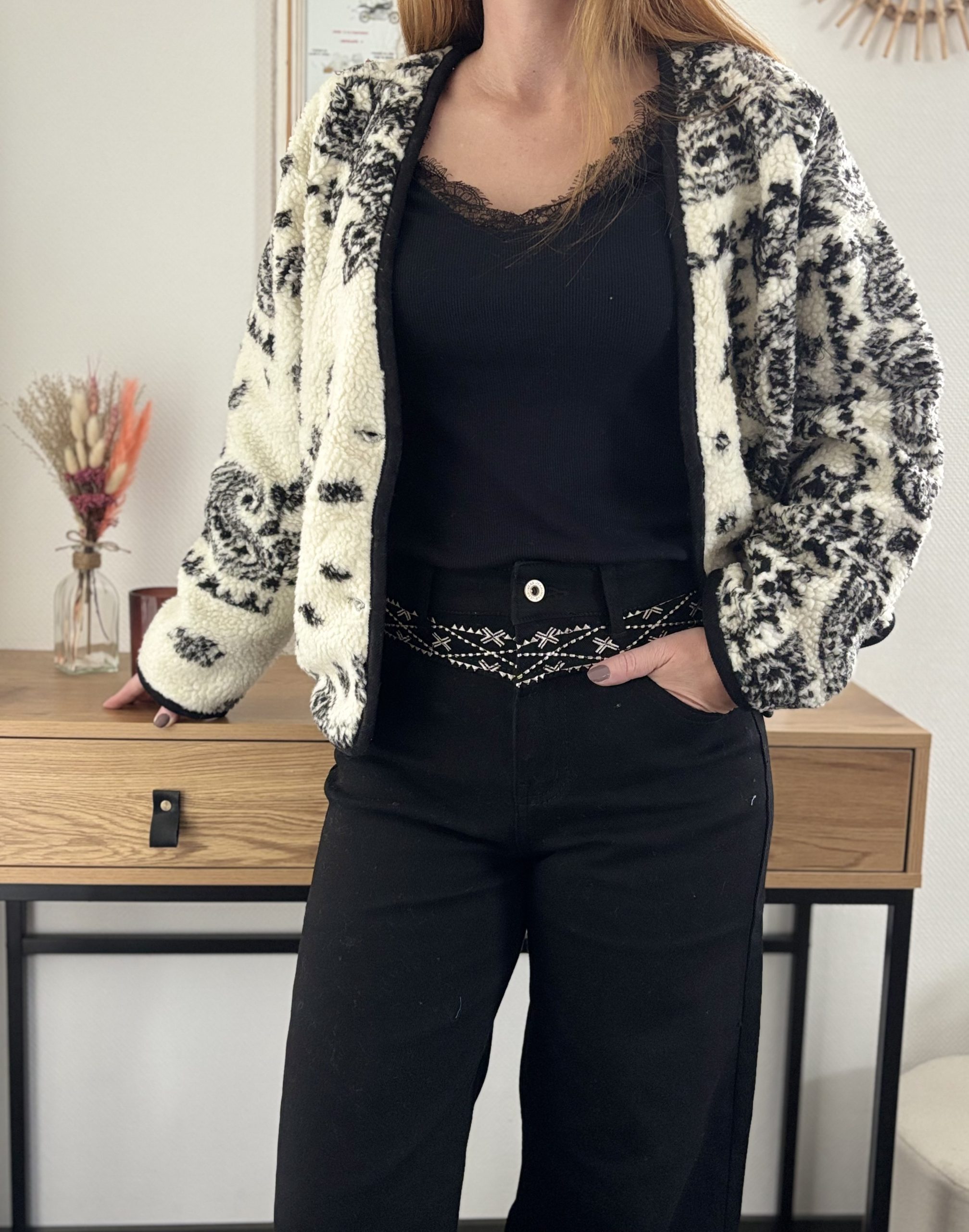 veste femme hiver NOLA oversize moumoute