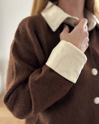 gilet femme chocolat Soline