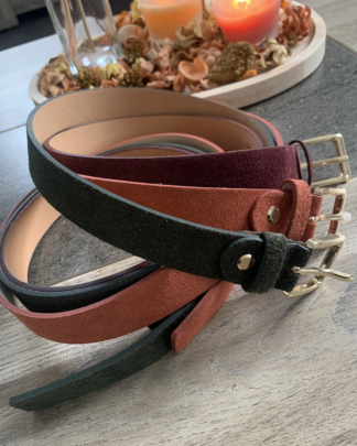 Ceinture en cuir suédé MAËLLE - 3 coloris
