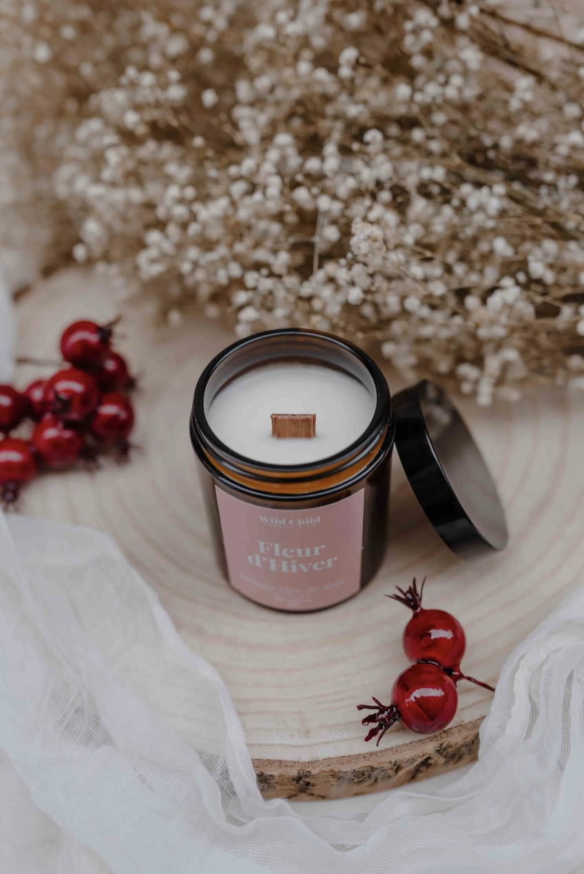 Bougie naturelle parfumée - Fleur d'Hiver – Image 2