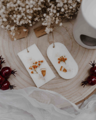Tablette de cire parfumée Pain d’Épices à suspendre – cire de soja naturelle
