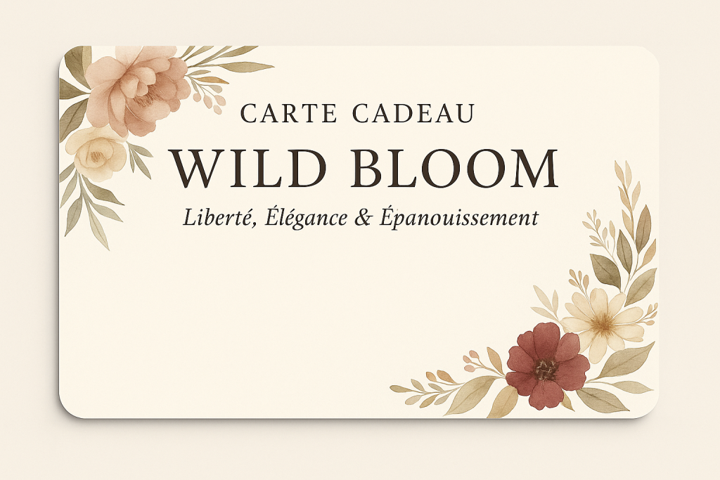 Carte Cadeau Wild Bloom – Le Cadeau Élégant & Personnalisé