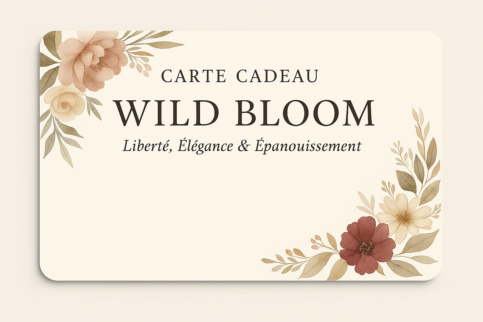 Carte Cadeau Wild Bloom