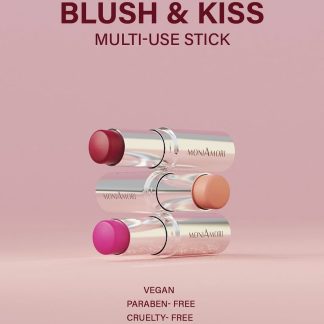 Blush & Kiss MoniAmori rendu naturel joues et lèvres