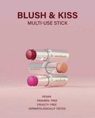 Blush & Kiss MoniAmori rendu naturel joues et lèvres
