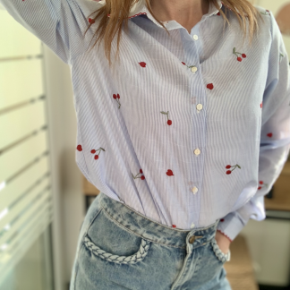 Chemise brodée femme Garance coton léger bohème chic