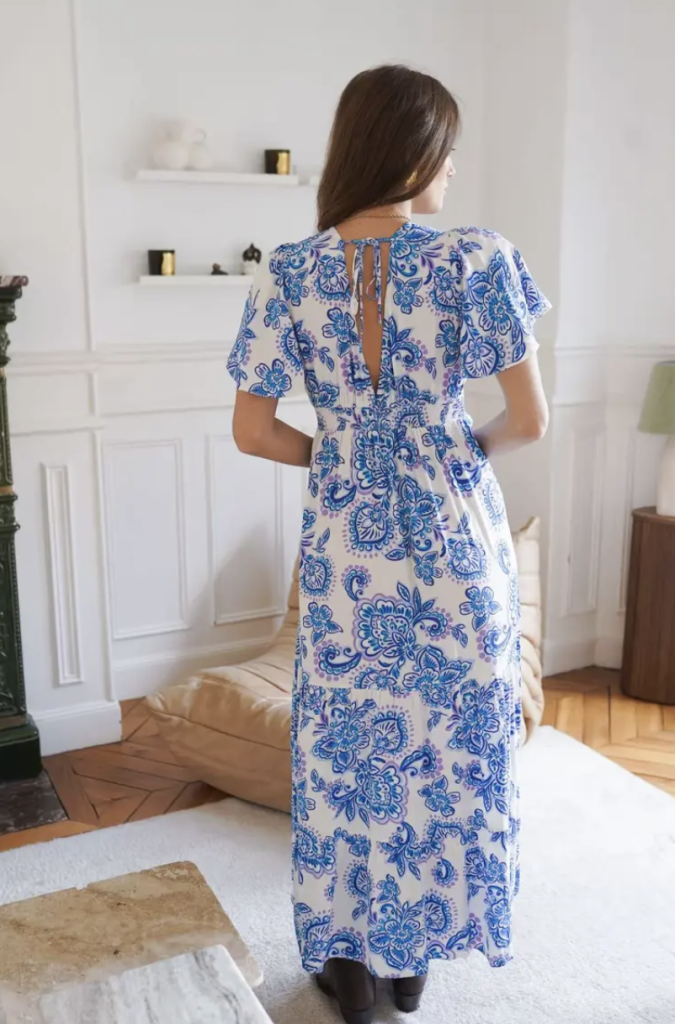 robe longue bohème silhouette féminine style naturel