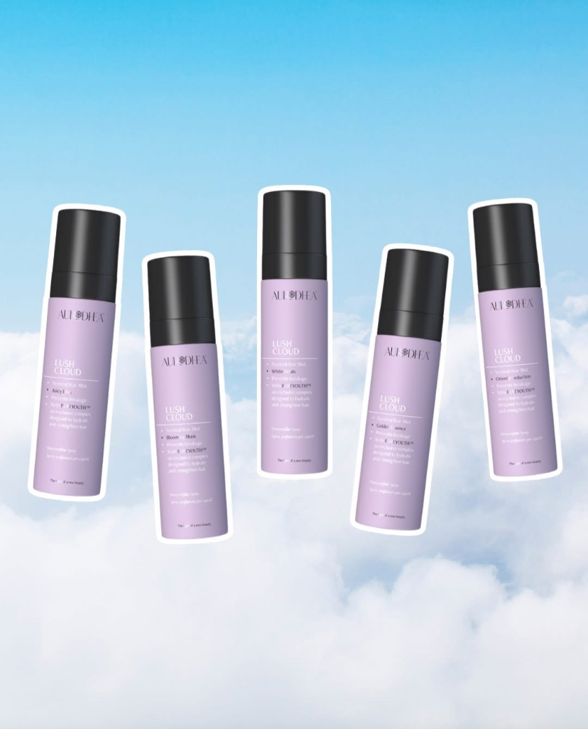 Brume cheveux parfumée en spray, disponible en plusieurs senteurs féminines et légères