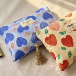 Pochettes cœur colorée bohème chic Wild Bloom