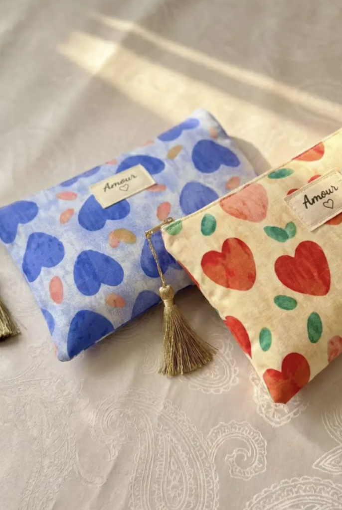 Pochettes cœur colorée bohème chic Wild Bloom
