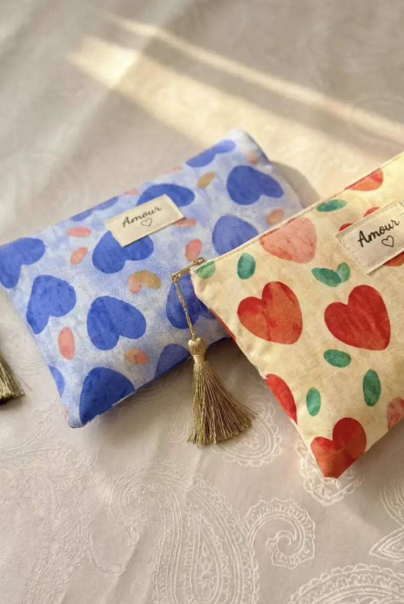 Pochettes cœur colorée bohème chic Wild Bloom